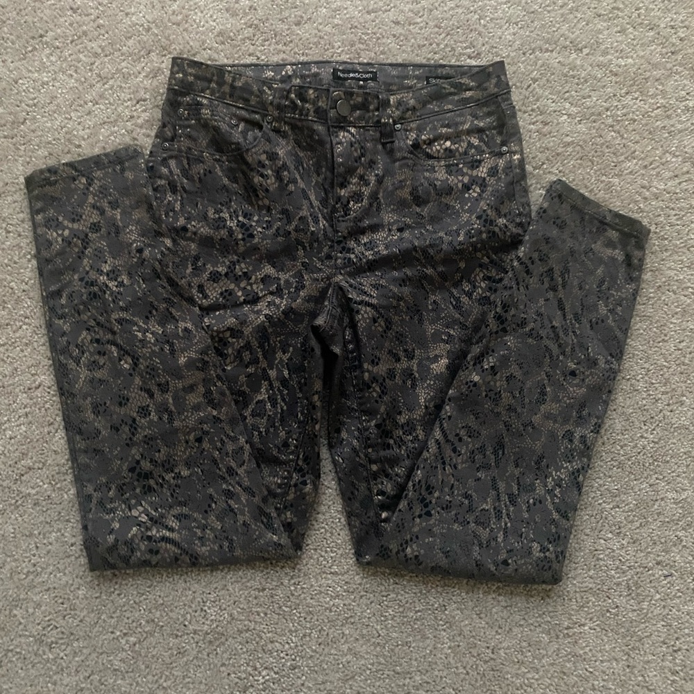 Needle & Cloth Animal Print Ankle Pant Sz 6